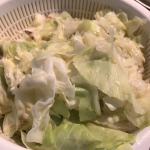 あっさり温野菜 蒸しキャベツのポン酢掛け